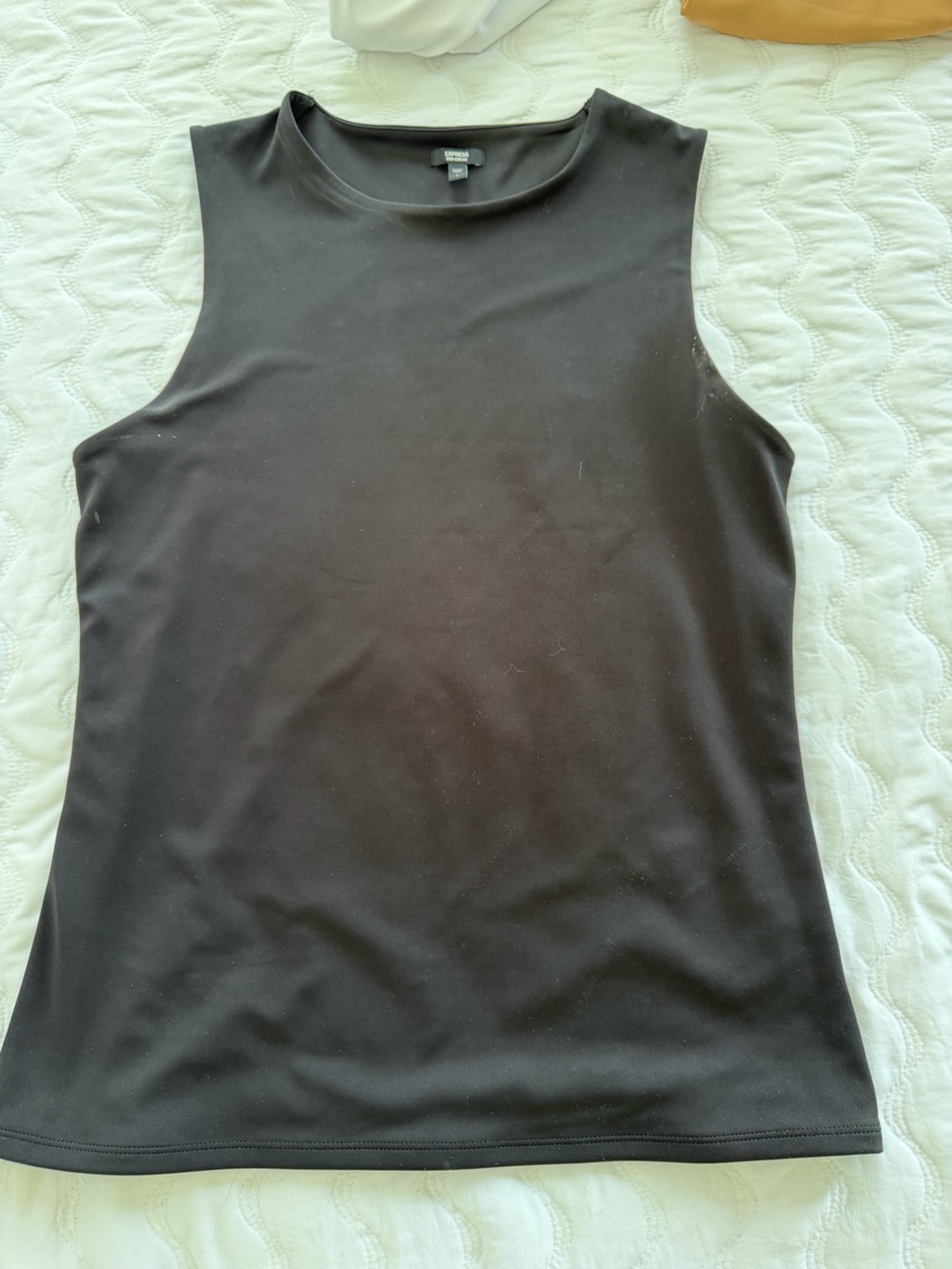 Express Black Body Contour Tank Top